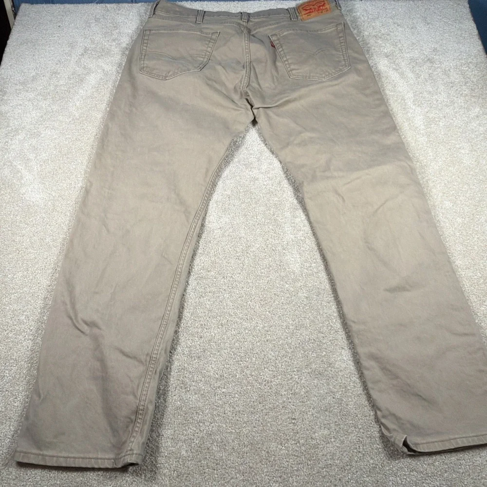 Levis Mens 505 Straight Leg Light Brown‎ Jeans 38 X 32 (FITS 37 X 31) Stretch